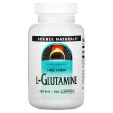 Аминокислоты Source Naturals, L-Glutamine, 500 mg, 100 Capsules
