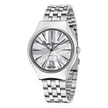 Мужские наручные часы с браслетом Мужские наручные часы с серебряным браслетом Pepe Jeans R2353113001 ( 40 mm)