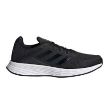 Мужская спортивная обувь для бега Мужские кроссовки спортивные для бега черные текстильные низкие с белой подошвой  Adidas Duramo SL