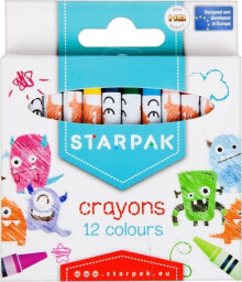 Цветные карандаши для рисования для детей Starpak I KREDKI WOSK 12KOL STARPAK PUD12/144