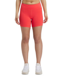Reebok women's Lux High-Rise Sweat-Wicking Shorts, A Macy's Exclusive
