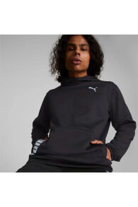 522340-01 Puma Traın All Day Pwrfleece Hoodıe Erkek Sweat BLACK