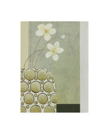 Trademark Global pablo Esteban White Flowers and Studded Bowl Canvas Art - 15.5