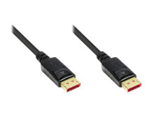 Компьютерные разъемы и переходники alcasa 4814-030S DisplayPort кабель 3 m Черный