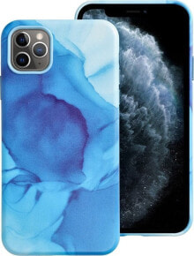 OEM Futerał LEATHER MAG COVER kompatybilny z MagSafe do IPHONE 11 Pro Max blue splash