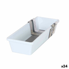 Drawer Organizer Confortime Non-slip base White 24,5 x 9,5 x 5 cm (24 Units)