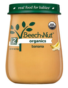 Детское пюре детское пюре Beech-Nut от 6 месяцев и старше, из органических бананов, 10 банок