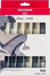 Artequipment TALENS AMSTERDAM ZESTAW 12X20ML GREY COLORS uniw