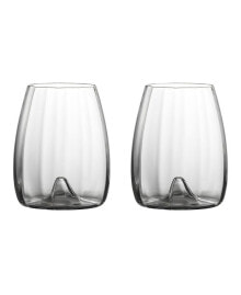Waterford elegance Optic Stemless Wine Glasses, Set of 2