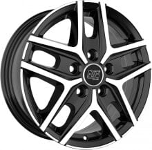 Колесный диск литой MSW MSW 40 Van gloss black full polished 6.5x16 ET55 - LK5/130 ML89.1