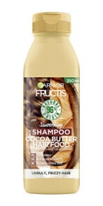 Шампуни для волос garnier Hair Food Cocoa Butter Shampoo Разглаживающий шампунь с какао маслом для вьющихся и непослушных волос 350 мл