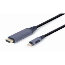HDMI to DVI adapter GEMBIRD CC-USB3C-HDMI-01-6 Black/Grey 1,8 m