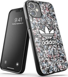 чехол пластмассовый iPhone 12 mini с логотипом adidas