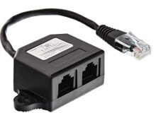 Компьютерные разъемы и переходники InLine 69932B кабельный разъем/переходник 2x RJ45 Черный