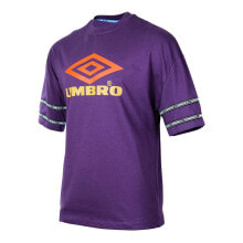 Мужские спортивные футболки Мужская спортивная футболка фиолетовая с логотипом UMBRO Reaction Crew