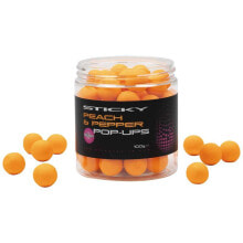 Прикормки для рыбалки sTICKY BAITS Peach&Pepper 100g Pop Ups