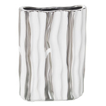 Vase Alexandra House Living White Silver Ceramic 19 x 8 x 25 cm