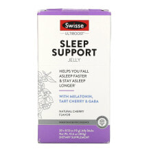 Витамины и БАДы для хорошего сна Swisse, Ultiboost, Sleep Support Jelly, Natural Cherry Flavor, 20 Jelly Sticks, 0.53 oz (15 g) Each (Discontinued Item)