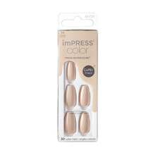 Товар для дизайна ногтей Kiss Self-adhesive nails imPRESS Color MC Latte 30 pcs