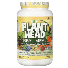 Растительный протеин Genceutic Naturals, Plant Head, источник растительного белка, ваниль, 1050 г (2,3 фунта)