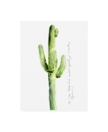 Trademark Global ingrid Blixt Cactus Verse V Canvas Art - 19.5