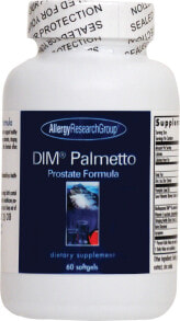 Витамины и БАДы для нормализации гормонального фона allergy Research Group DIM Palmetto Растительный комплекс с ДИМ и пальметто для здоровья предстательной железы 60 гелевых капсул