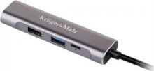 Купить компьютерные разъемы и переходники Kruger&Matz: Stacja/replikator Kruger&Matz USB-C (LEC-KM0400)