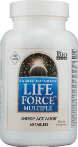 Витаминно-минеральные комплексы Source Naturals Life Force Multiple No Iron Мультивитаминый комплекс для баланс жизненных сил Без Железа 60 таблеток