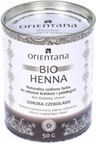 Краска для волос orientana BIO Henna Хна для окрашивания волос, оттенок темный шоколад 50 г