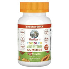 Toddler, Multivitamin Gummies, Strawberry, Papaya and Super Punch, 60 Gummies