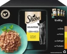 Nassfutter Katze, Delikatesse in Gelee - Geflügel Variation, Multipack (12x85 g), 1,02 kg