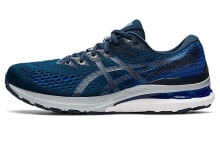 Asics Gel-Kayano 28 缓冲 户外越野 透气 低帮 跑步鞋 男款 蓝色 / Кроссовки Asics Gel-Kayano 28 1011B189-400