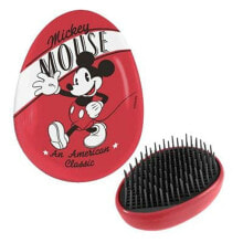 Щетка для распутывания волос Disney Красный Mickey Mouse 7 x 9 x 4 cm