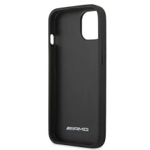 SOURCING Amg Amhcp13Sdolbk iPhone 13 Mini 5.4 Leather Hot Stamped phone case