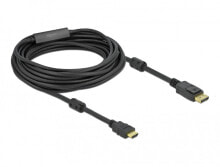 Компьютерные разъемы и переходники DeLOCK 85960 видео кабель адаптер 10 m HDMI Тип A (Стандарт) DisplayPort Черный