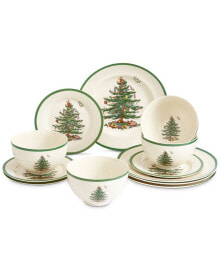 Spode nEW FOR 2024! Christmas Tree 12 Pc. Dinnerware Set, Service for 4, Created for Macy's