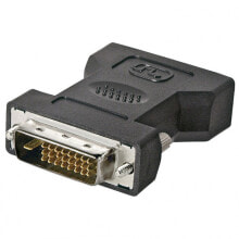 Techly IADAP-DVI-9000 кабельный разъем/переходник DVI-D DVI-I Черный