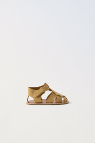 Sun leather cage sandals