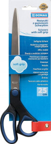 Donau Nożyczki biurowe DONAU Soft Grip, 25cm, niebieskie
