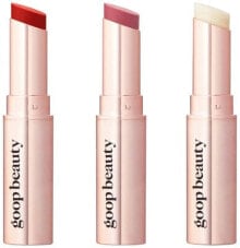 Goopgenes Clean Nourishing Lip Balm Trio Tomato + Peony