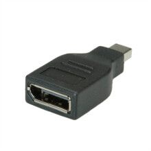 ROLINE DisplayPort Adapter, DP F - Mini DP M Черный 12.03.3130