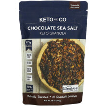 Готовые завтраки, мюсли, гранола keto and Co, Chocolate Sea Salt, Keto Granola, 10 oz (285 g)