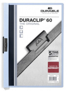 Полки для инструментов durable Duraclip 60 обложка с зажимом ПВХ Светло-синий, Прозрачный 220906