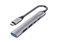 USB-концентраторы equip 128962 хаб-разветвитель USB 3.2 Gen 1 (3.1 Gen 1) Type-C 5000 Мбит/с Серебристый