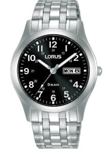 Мужские наручные часы с серебряным браслетом Lorus RXN73DX9 classic mens 38mm 5ATM
