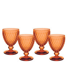 Villeroy & Boch 14 oz Boston Crystal Goblet, Set of 4