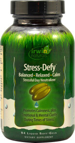 Витамины и БАДы для нервной системы Irwin Naturals Stress-Defy Пищевая добавка для создания здоровой реакции на стресс 84 капсулы
