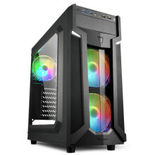 Компьютерные корпуса для игровых ПК sharkoon VG6-W RGB Midi Tower Черный 4044951026814