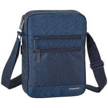 Мужские сумки через плечо Мужская сумка через плечо повседневная тканевая маленькая планшет синяя SAFTA FC Barcelona 10.6