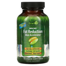 Ирвин Натуралс, Triple-Diet Fat Reduction + Max Accelerator, 72 желатиновые капсулы